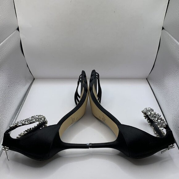 Jewel Badgley Mischka Women's Caroline Embellished black size 9.5 - Picture 7 of 9